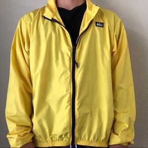 yellow windbreaker!